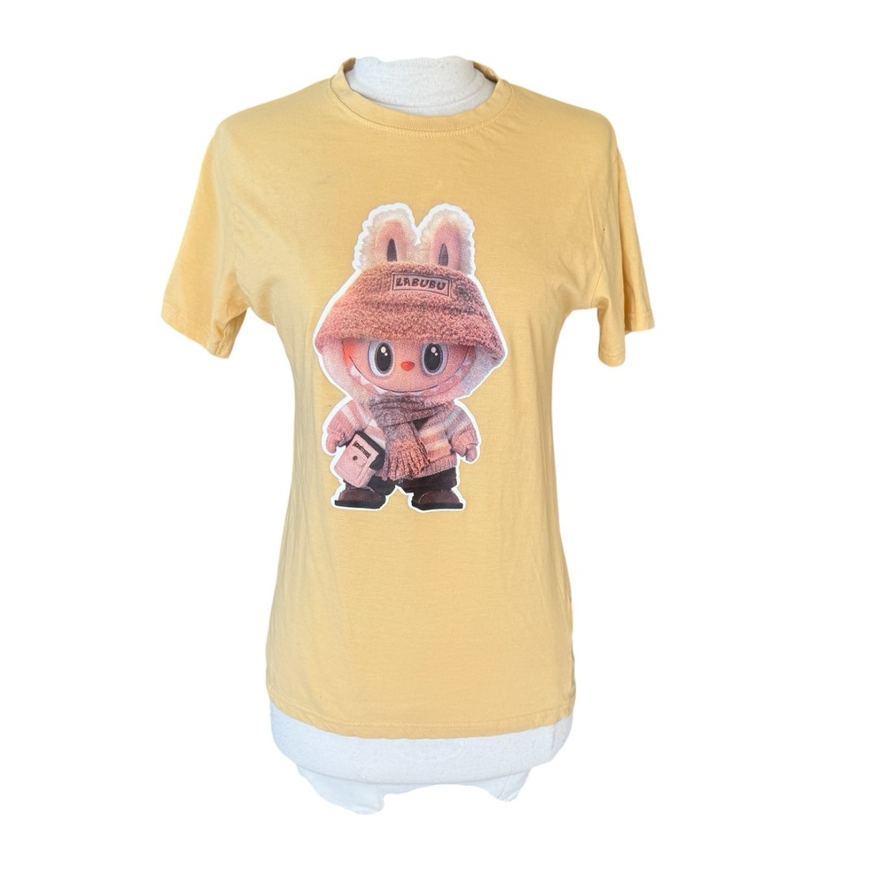 LABUBU WOMENS SHORT SLEEVE T-SHIRT SIZE MEDIUM AUTHENTIC RARE FIND 100% Cotton